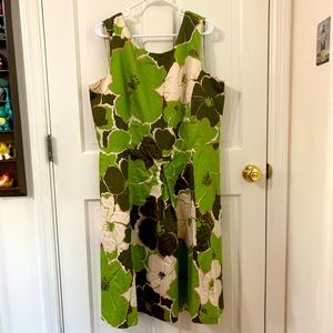 Brand New Talbots flowered A Line Dress Size 20
